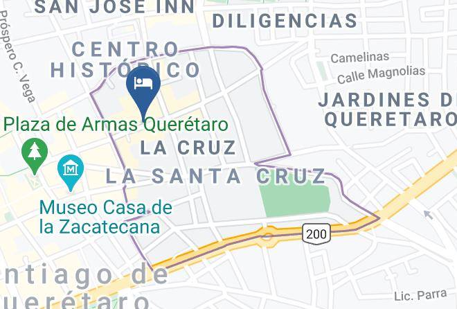 Santiago De Queretaro - Hotel Meson De Isabel Maps