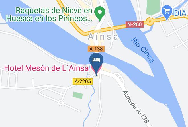 Huesca - Hotel Meson De Lainsa Maps