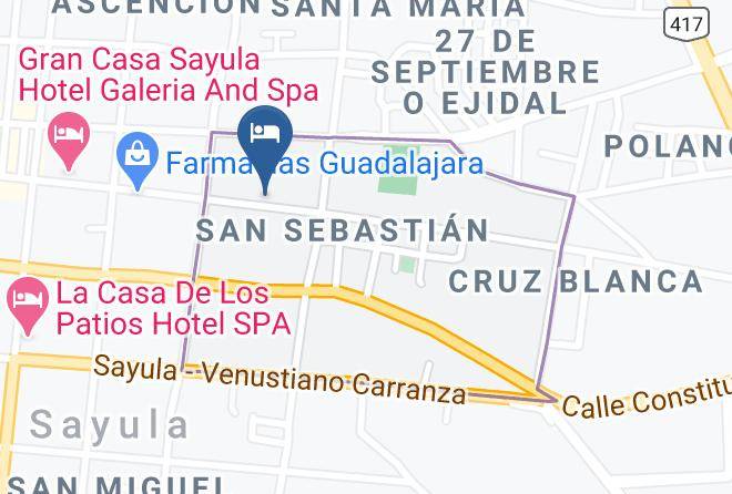 Sayula - Hotel Meson Del Anima Sayula Maps