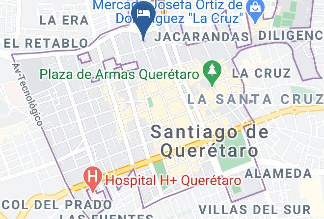 Hotel Meson Del Bosque Mapa
 - Queretaro - Santiago De Queretaro