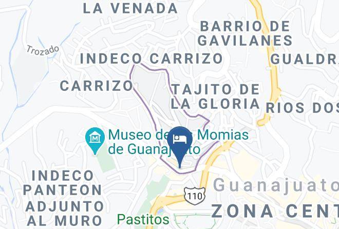 Guanajuato El Carrizo - Hotel Meson Del Refugio Maps