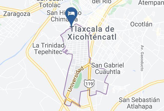 Tlaxcala Unidad Habitacional Xicotencatl - Hotel Meson Del Rey Maps