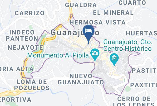 Guanajuato City Centre - Hotel Meson Del Rosario Maps
