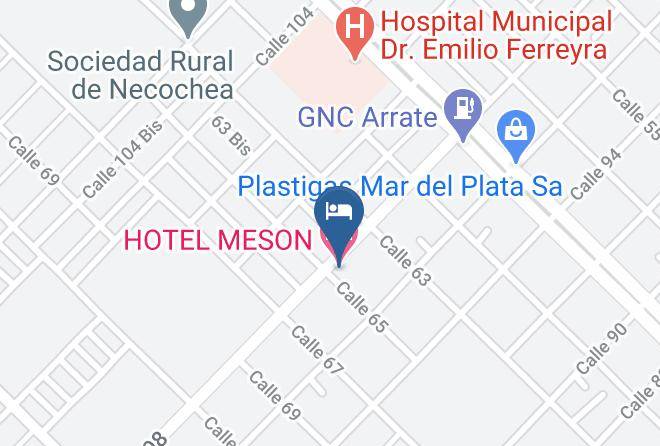 Necochea - Hotel Meson Maps