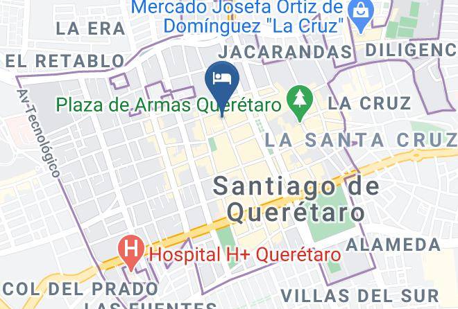Hotel Meson Santa Clara Mapa
 - Queretaro - Santiago De Queretaro
