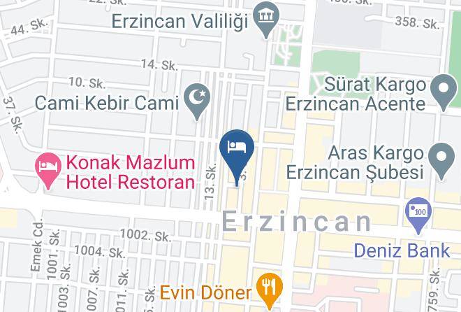 Erzincan Inonu - Hotel Mete Maps