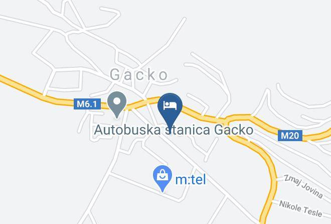 Trebinje - Hotel Metohija Maps