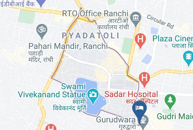 Ranchi - Hotel Metro Inn Maps