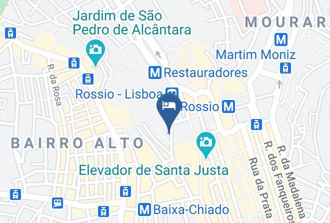 Lisbon - Hotel Metropole Maps