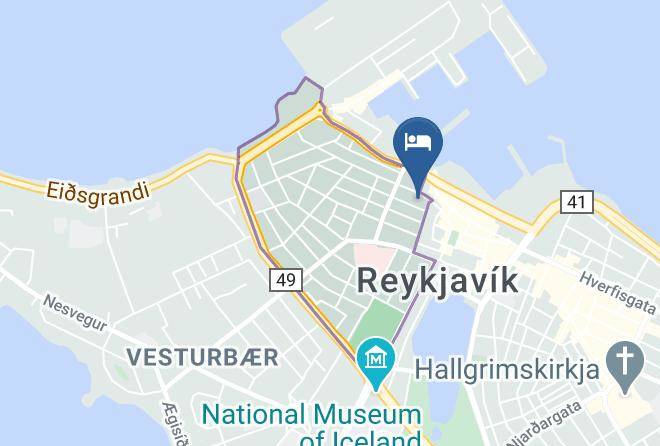 Reykjavik - Metropolitan Hotel Maps