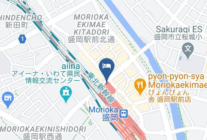 Hotel Metropolitan Morioka Map