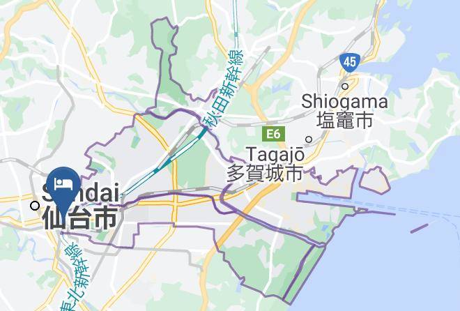 Sendai City Aoba Ward - Hotel Metropolitan Sendai East Maps