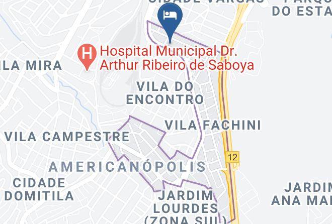 Sao Paulo Jabaquara - Hotel Metrosul Maps