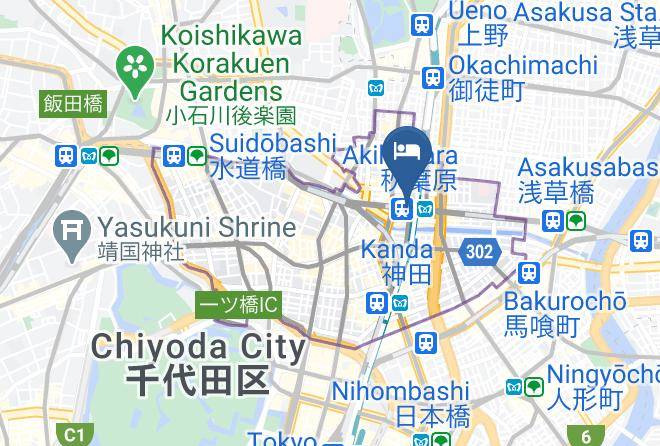 Chiyoda Ward - Hotel Mets Akihabara Maps