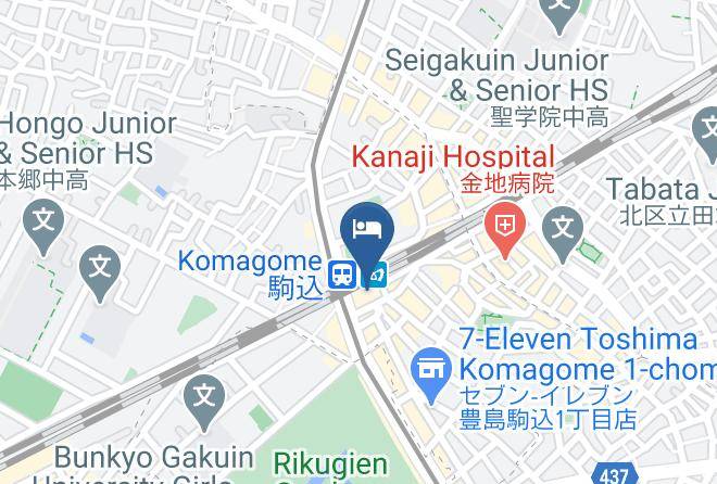 Toshima Ward - Hotel Mets Komagome Maps