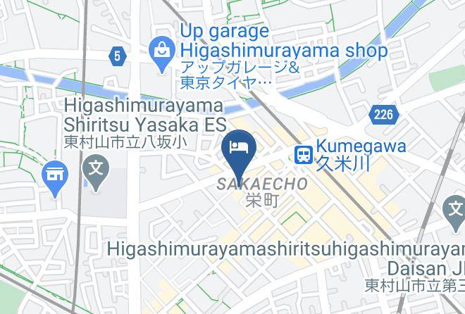 Higashimurayama City - Hotel Mets Kumegawa Maps