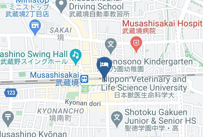 Musashino City - Hotel Mets Musashisakai Maps