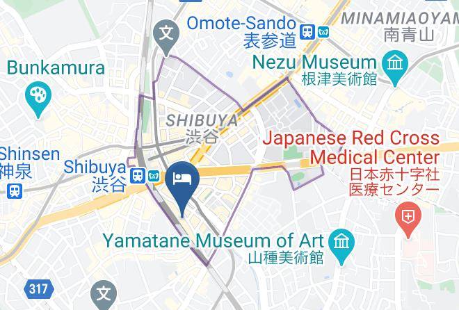 Shibuya Ward - Hotel Mets Shibuya Maps