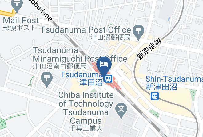 Narashino City - Hotel Mets Tsudanuma Maps