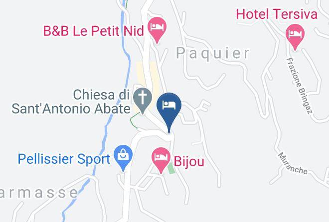 Aosta - Hotel Meuble Meridiana Maps