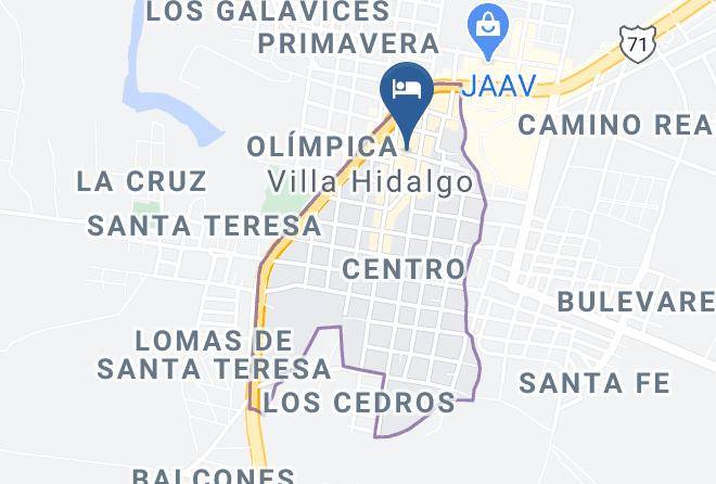 Villa Hidalgo - Hotel Mexico Maps