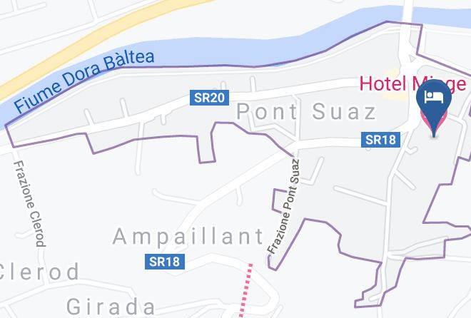 Aosta - Hotel Miage Maps