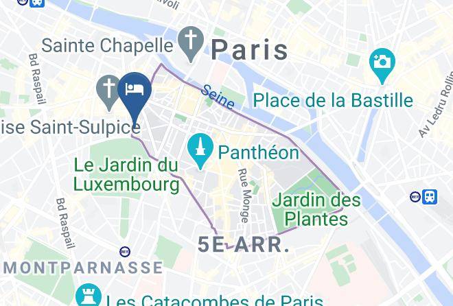Paris - Hotel Michelet Odeon Maps