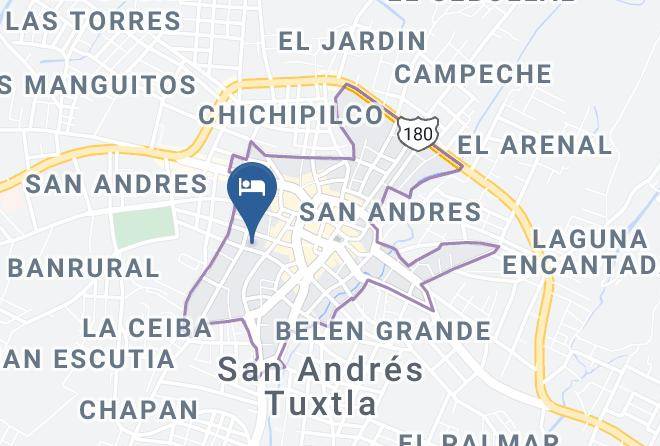 San Andres Tuxtla - Hotel Michelle Maps