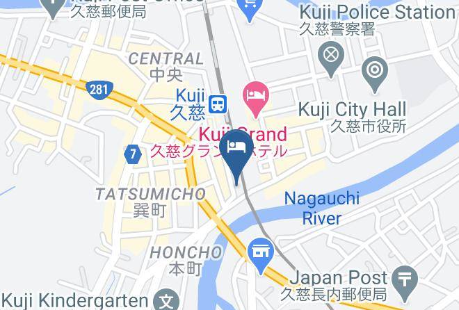 Kuji City - Hotel Michinoku Maps