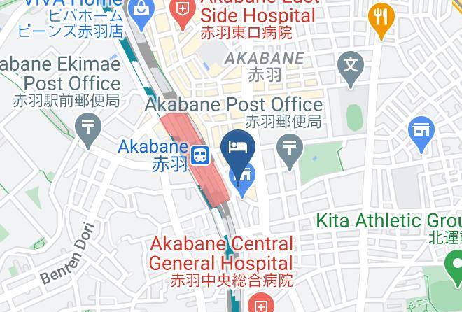 Kita Ward - Hotel Mid In Akabane Ekimae Maps