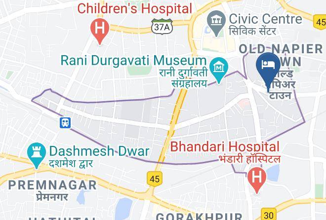 Jabalpur - Hotel Mid Town B Maps