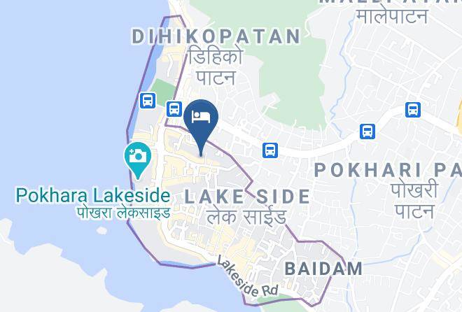 Pokhara - Hotel Middle Path & Spa Maps