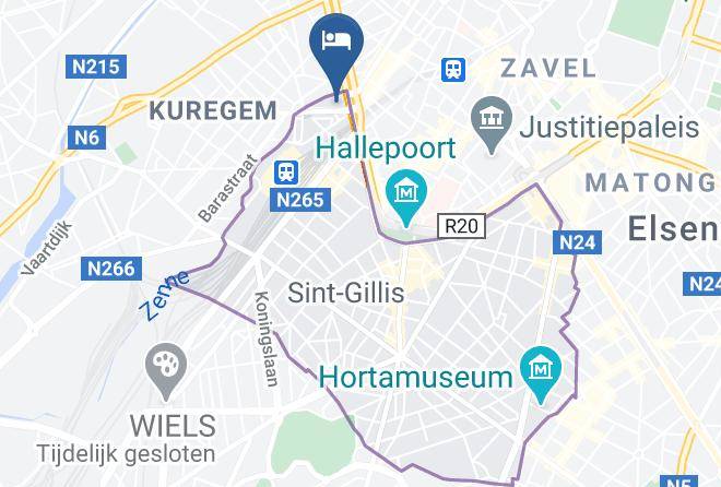 Sint Gillis - Hotel Midi Zuid Maps