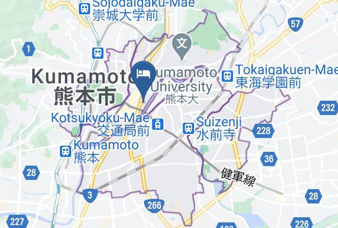 Kumamoto City Chuo Ward - Hotel Mielparque Kumamoto Maps