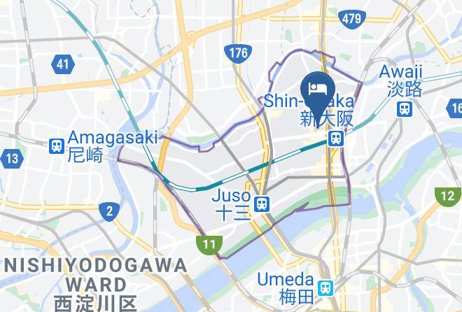 Osaka City Yodogawa Ward - Hotel Mielparque Osaka Maps