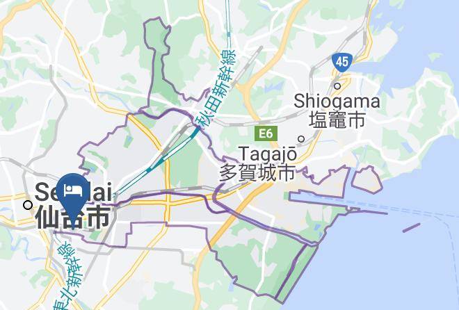 Sendai City Miyagino Ward - Hotel Mielparque Sendai Maps