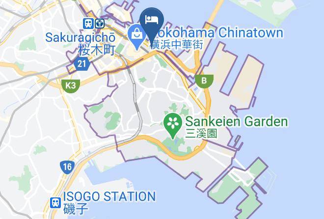 Hotel Mielparque Yokohama Map - Kanagawa Pref - Yokohama City Naka Ward