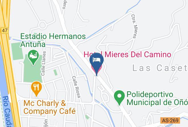 Hotel Mieres Del Camino Map