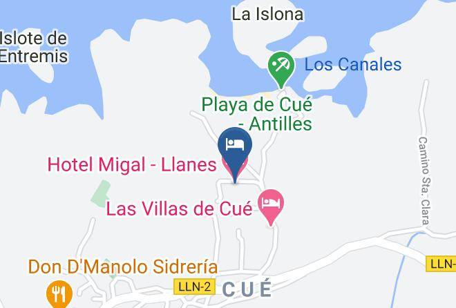 Asturias - Hotel Migal Llanes Maps