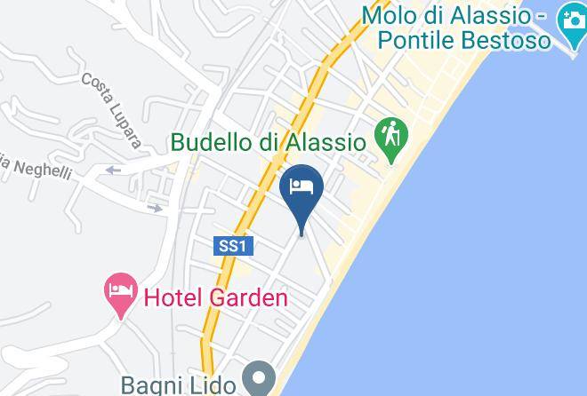 Hotel Mignon Alassio Map