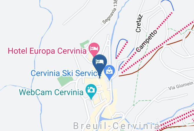 Aosta - Hotel Mignon Cervinia Maps