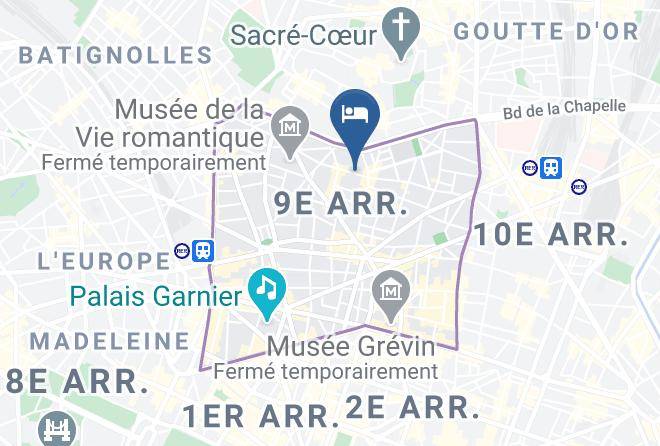 Paris - Hotel Migny Opera Montmartre Maps