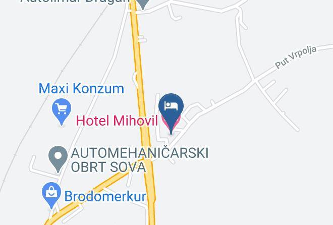 Hotel Mihovil Map