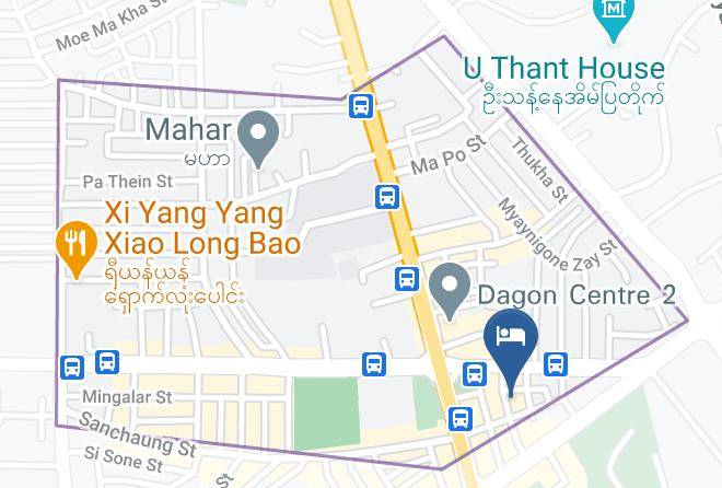 Yangon West - Hotel Mila Noa Maps