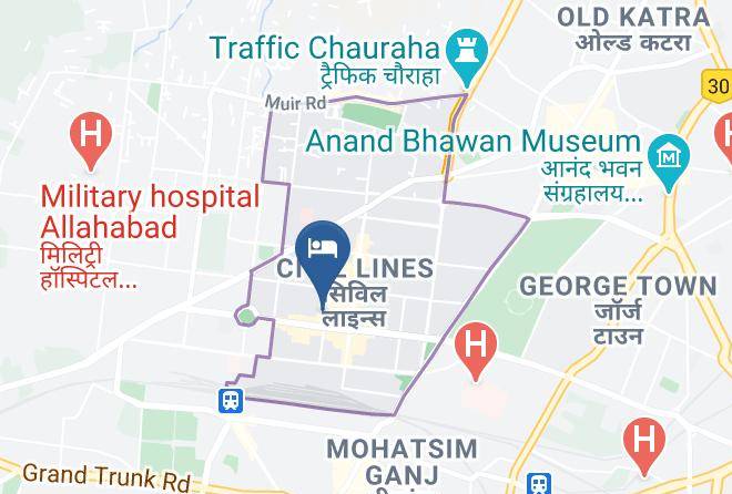 Allahabad - Hotel Milan Palace Maps