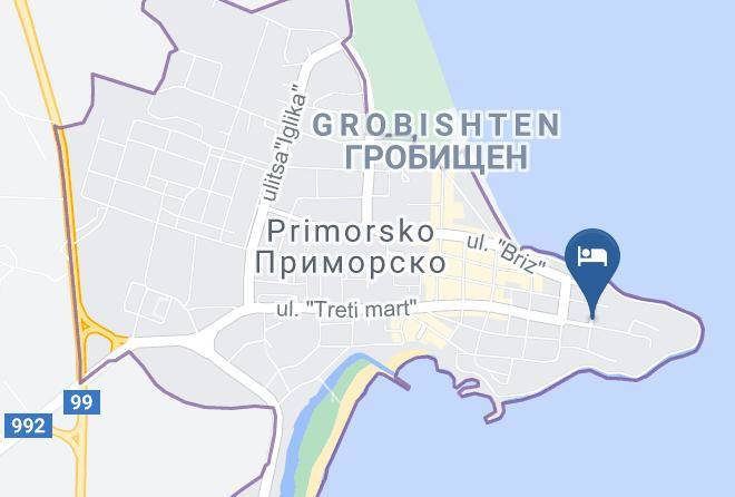 Primorsko - Hotel Milan Maps