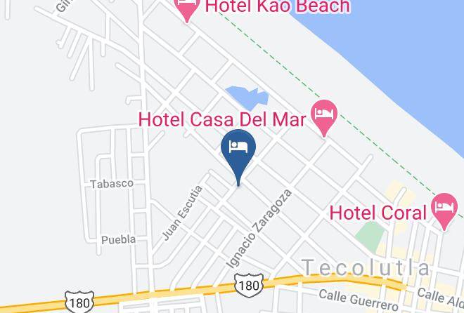 Tecolutla - Hotel Milandra Maps