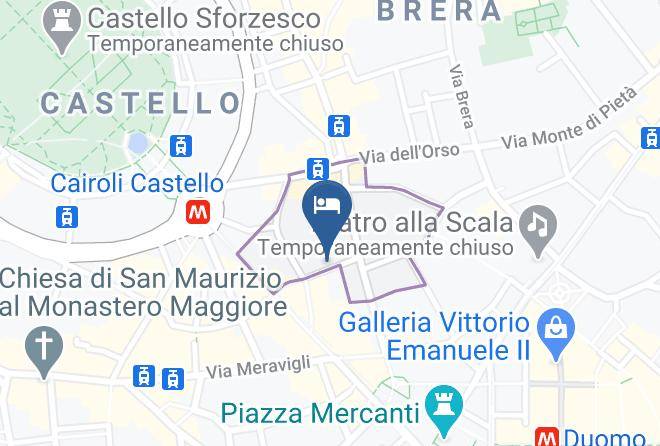 Hotel Milano Castello Map