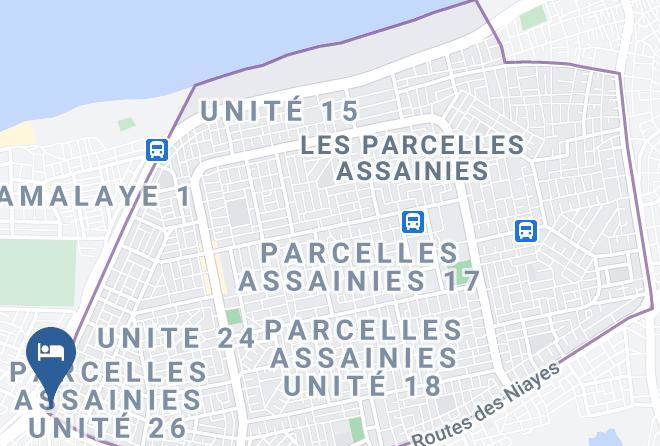 Dakar - Hotel Milano Maps