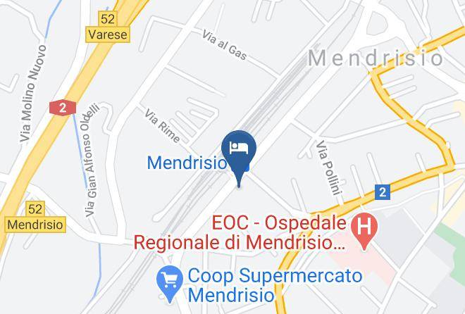 Mendrisio - Albergo Hotel Milano Maps